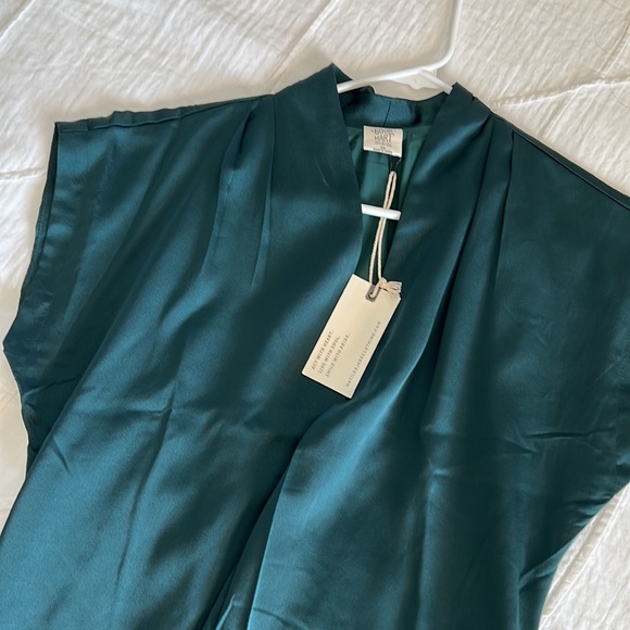 NWT Pine Emerald Green Cap Sleeve Shift Dress - Picture 6 of 6